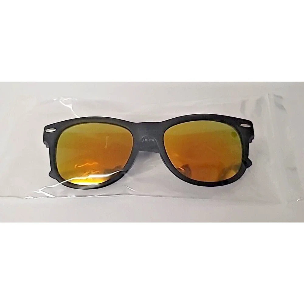Polarspex Kids Sunglasses Matte Black Frame‎ Mirror Lense 100% UV Protection